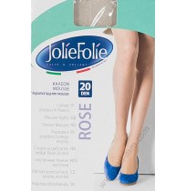 Rose 20 Обикновен фин гладък матов чорапогащник Jolie Folie