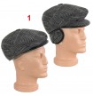 2825 Мъжки зимен каскет с ушанки и подплата - Stil-MM