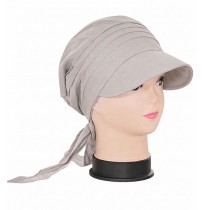5601 Дамска памучна кърпа за глава с козирка - Stil-MM